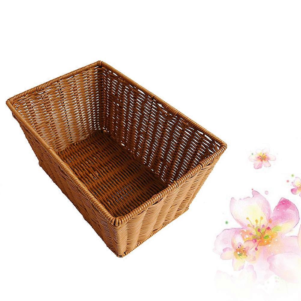 Practical Imitated Rattan Basket for Food Display, Strong and Elegant