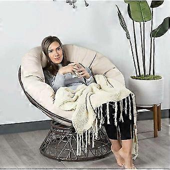 Round Tufted Chair Cushions, Thick, Solid Color, for Floor, Garden