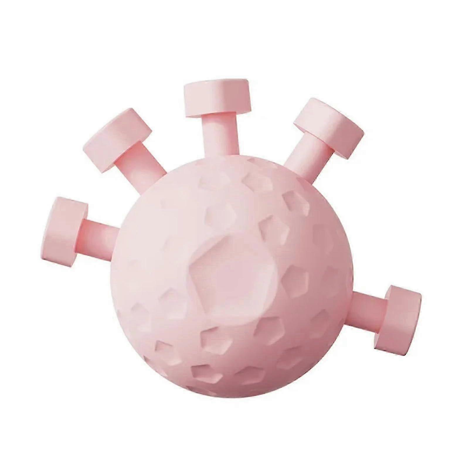 ハンドグリップ強化剤フィンガーエクササイザーストレスリリーフボール手首トレーナーツール-ピンク