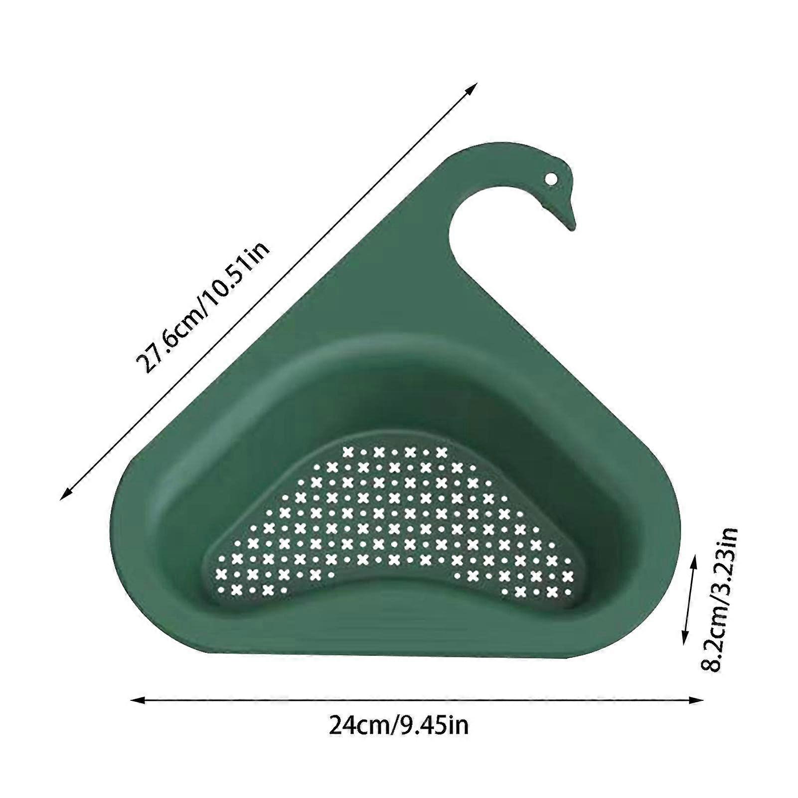 Swan Shape Sink Basket Multifunctional Multi-Functional Hanging Filtering Draining Rack Triangle Sink Drainage Basket