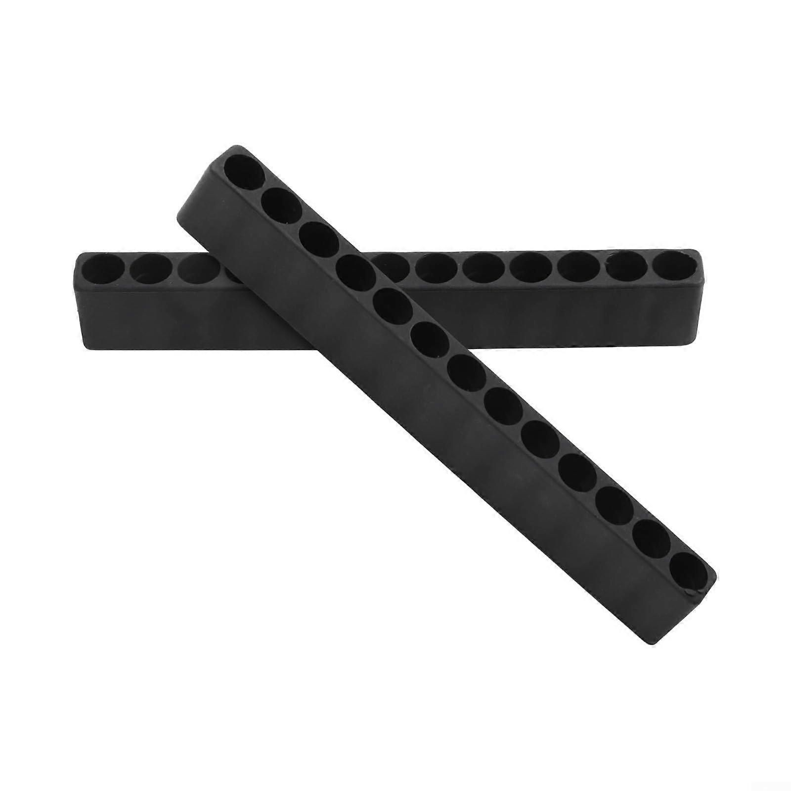 This innovative screwdriver storage features a unique design for easy access to drill bits (13 holes).