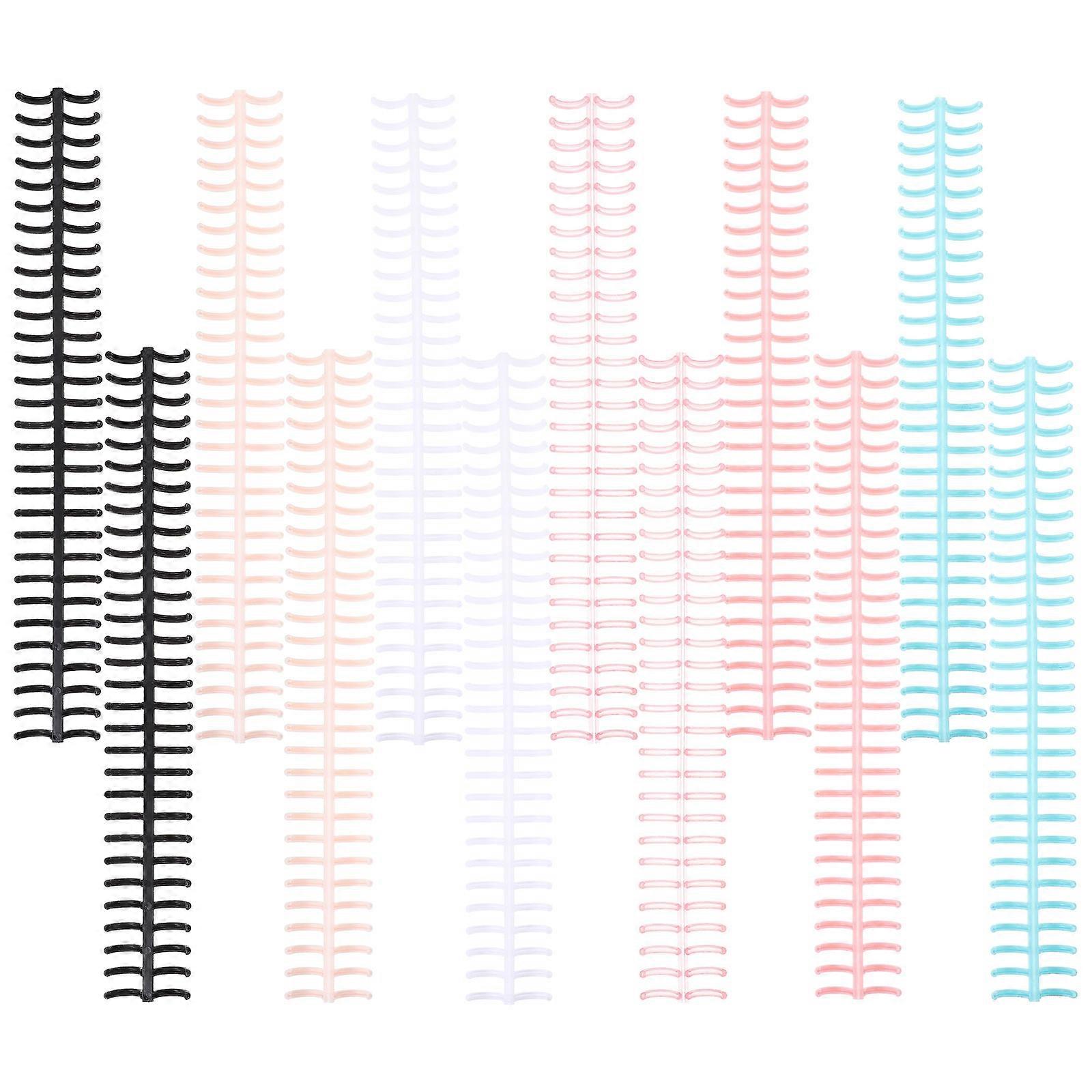 12Pcs Notebook Binding Spines Spiral Coils Comb Bindings