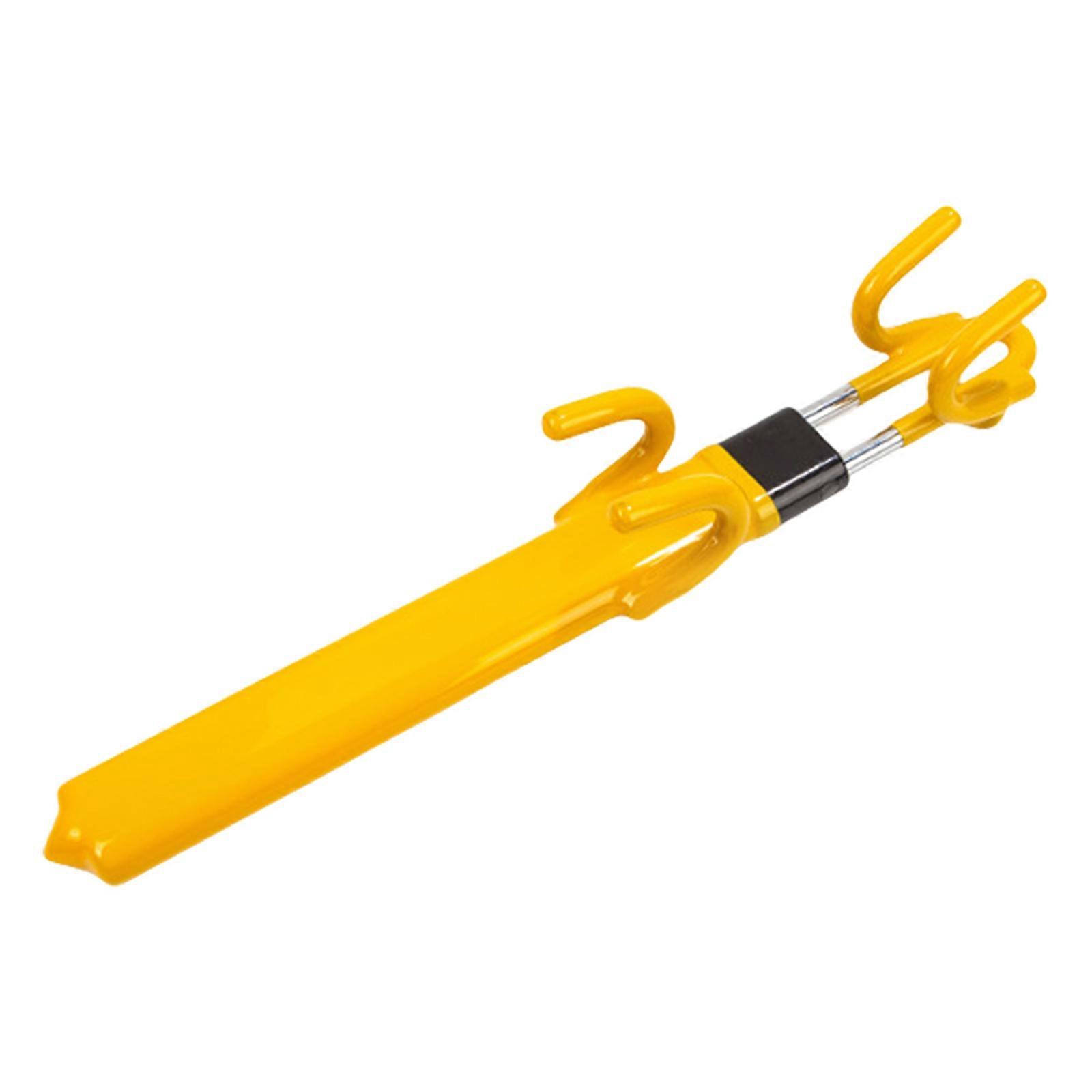 Steering Wheel Lock for Car Universal Adjustable Length Anti-Theft Device Car Locks Double Hook Locks