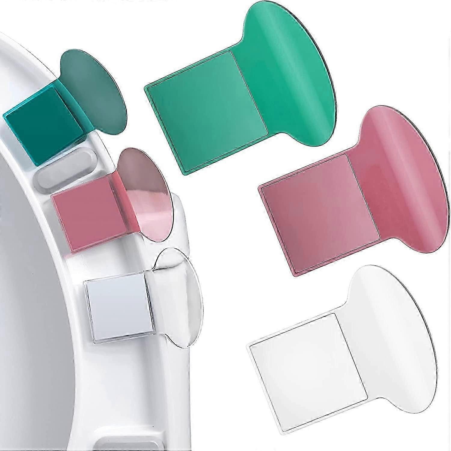 Packung mit 3 selbstklebenden Liftern für WC-Sitz, tragbarer Deckelheber, selbstklebender Toilettendeckelgriff