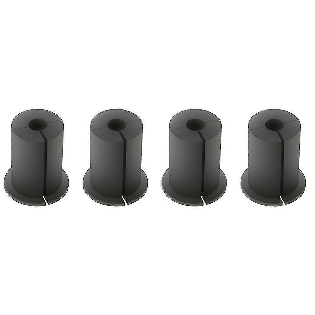 4Pcs 1Inch Cable Routing Kit, Wall Grommet for Ethernet Cable - Black