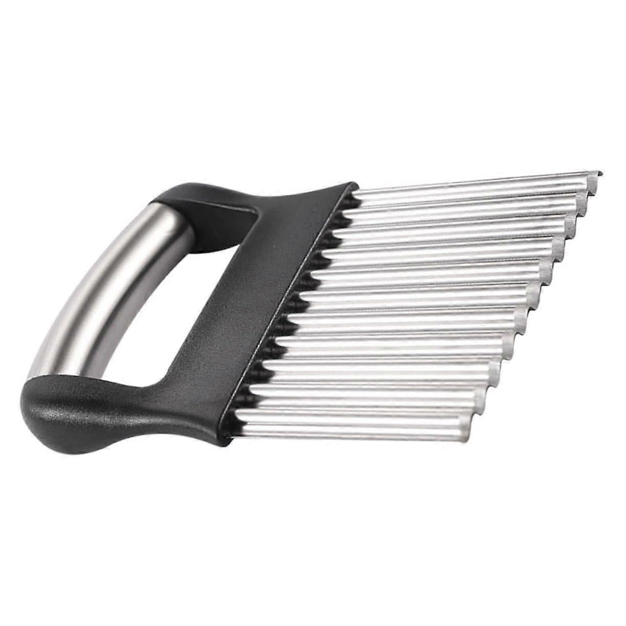 Wave meter potato cutter crinkle cutter for vegetables and effortless of potatoes onions for fries and y snacks