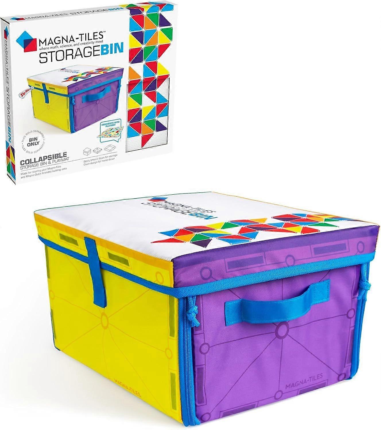 Storage Bin & Interactive Play-Mat, The ORIGINAL Magnetic Building Brand