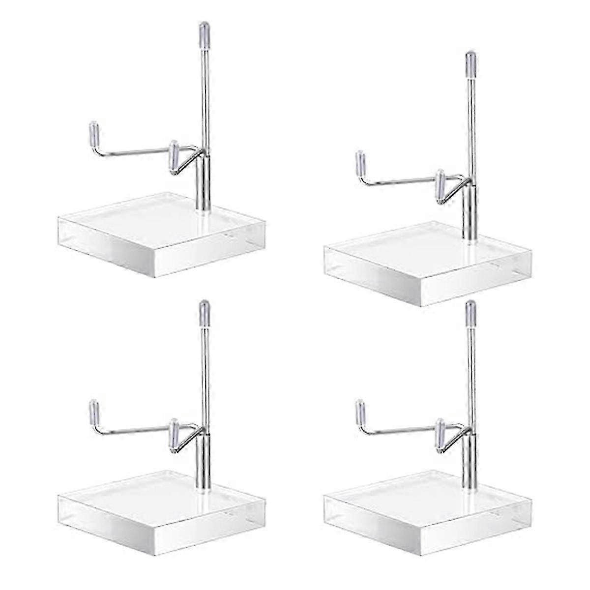 4 Pcs Adjustable Metal Arm Display Stand Easel Silver SZRH