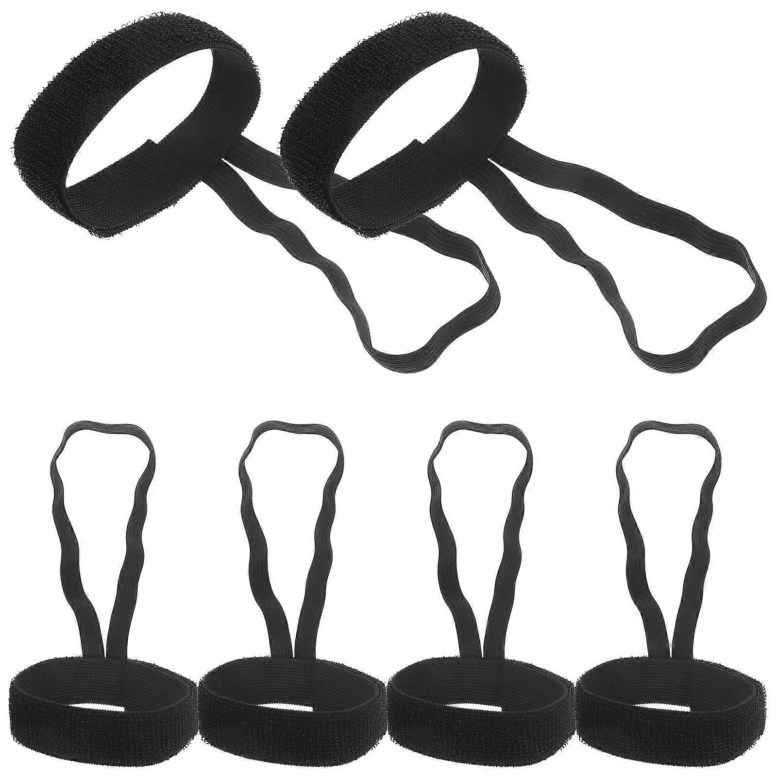Soccer Wristbands Official Football Wristband Durability Black 6Pcs