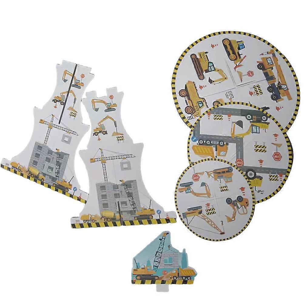 Cupcake Display Stand Boys Birthday Party Three Layer Cake Serving Tray Round Shape 11.79X11.79X14.93in For Wedding 1Pack