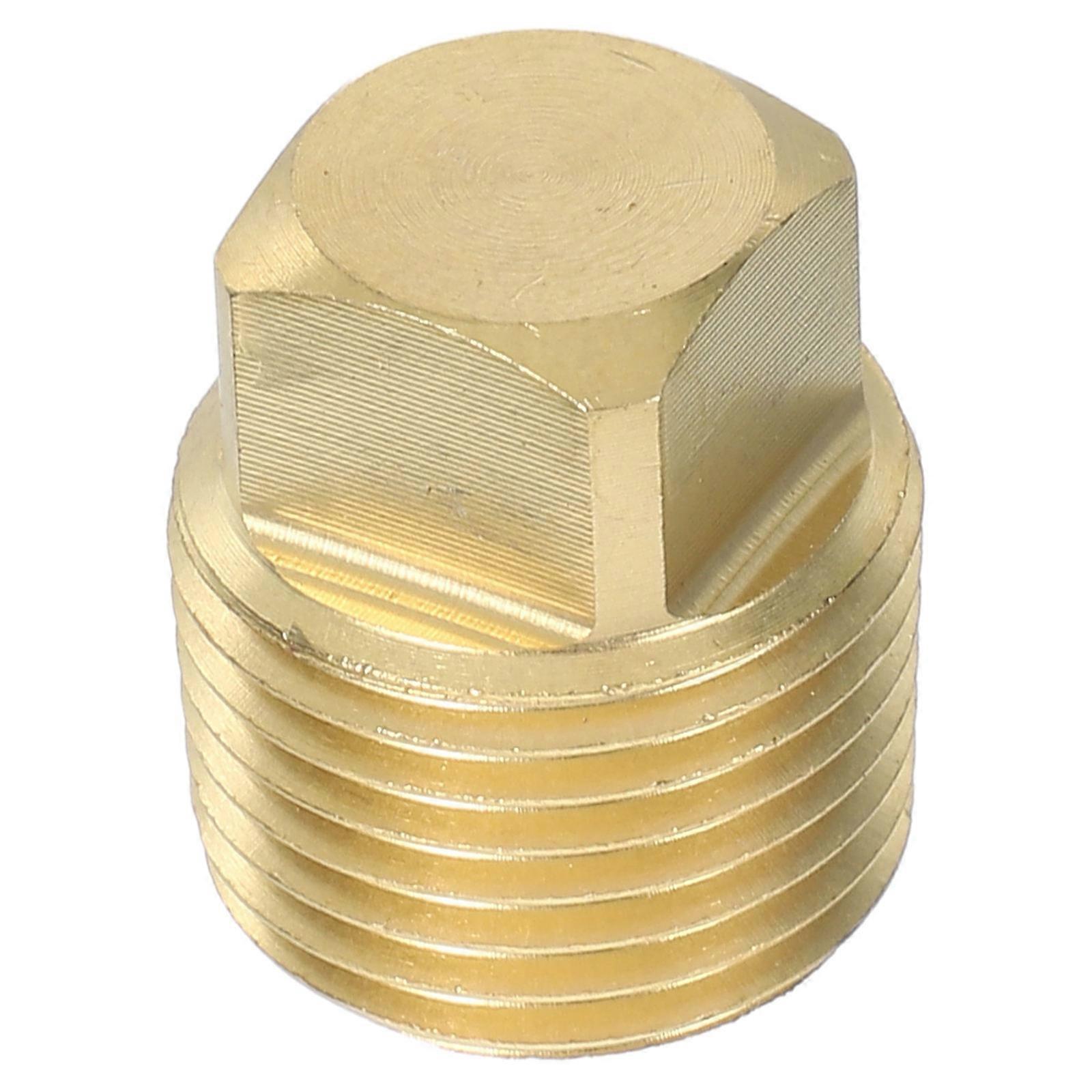 Brass Boat Drain Plug with Head – Durable Threaded Male Garboard Plug for Leak Resistant Sealing, Suitable for Boat Hulls, Yachts, and Industrial