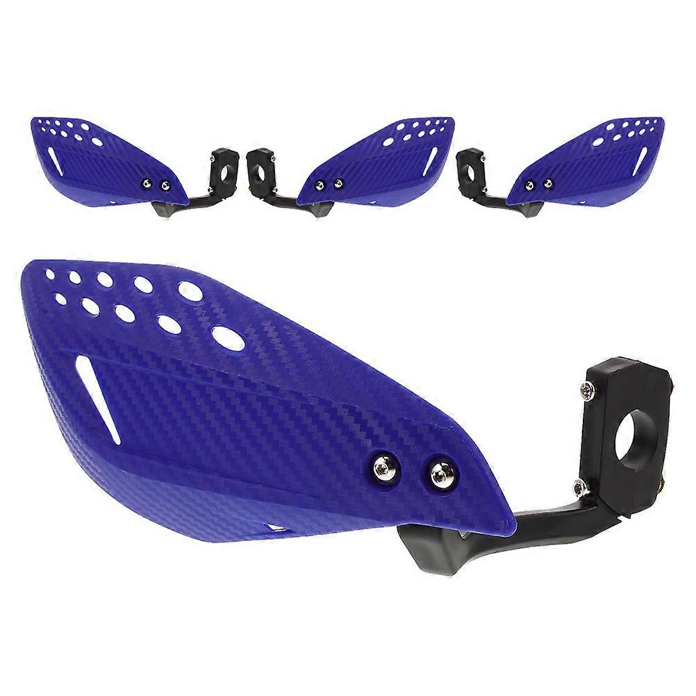 2 Pairs Motorcycle Handguards Handlebar Protectors Windproof for Offroad Bikes Blue Shield for Hand and Lever Protection
