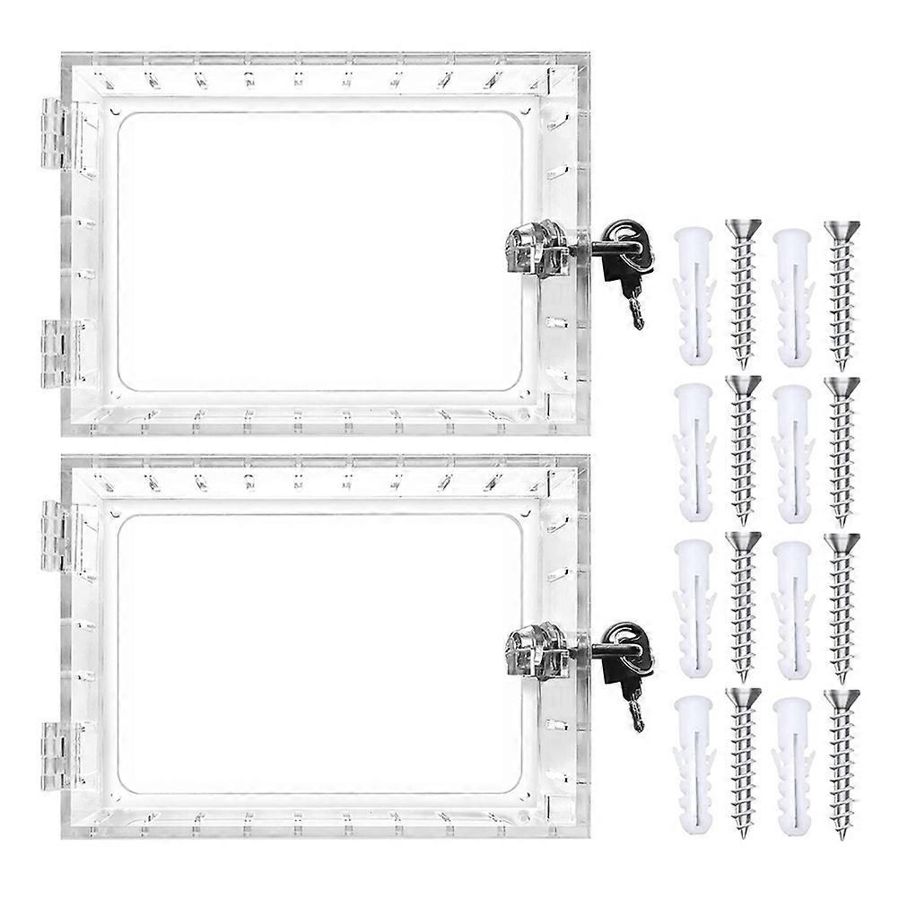 Thermostat Guard Universal Thermostat Lock Box Wall Thermostat Protector Transparent Plastic Security Protection 2Pcs