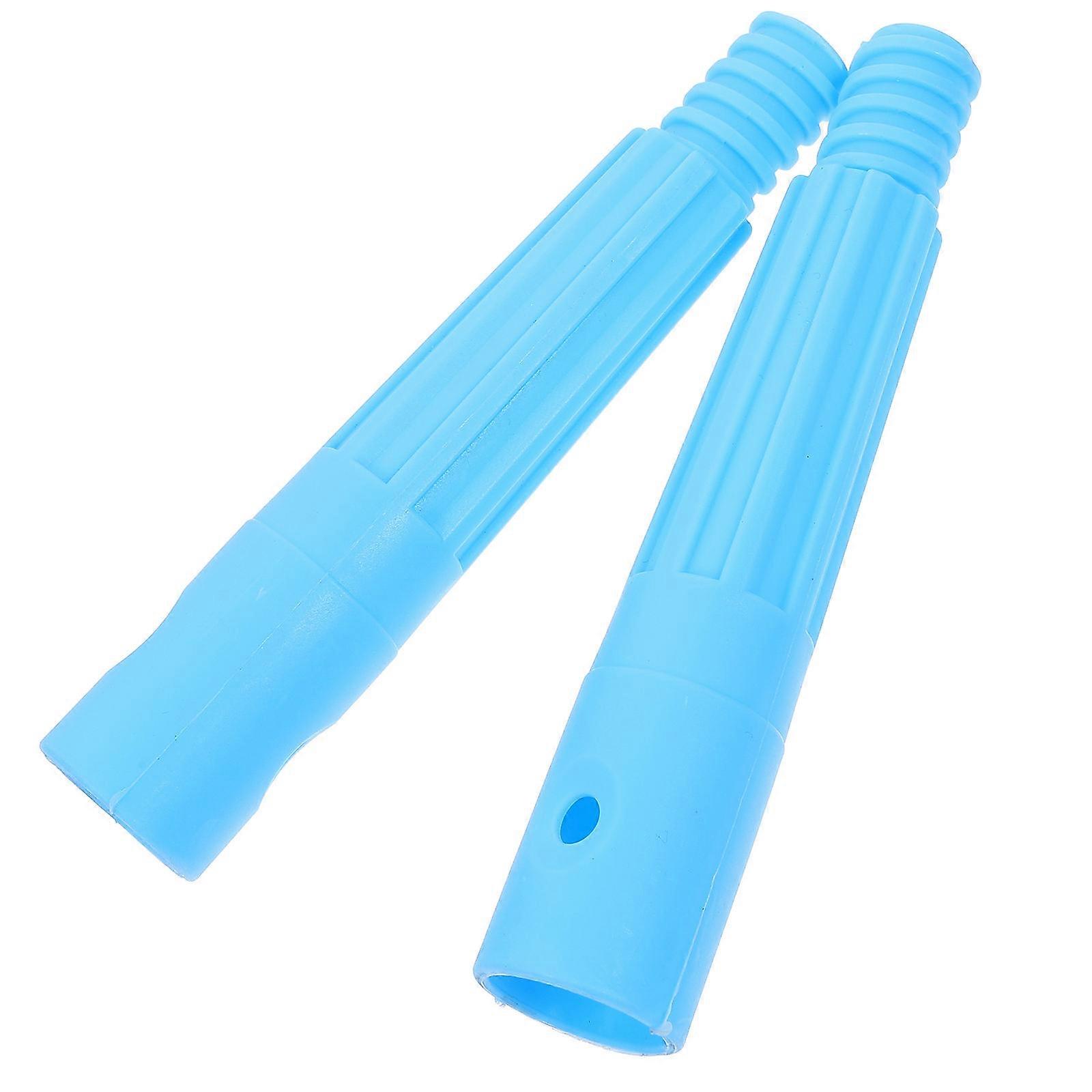 2pcs Threaded Tips for Telescopic Pole Broom Handle Adapter, Secure Replacement for Extension Poles, Compatible with Rods for Efficient Cleaning