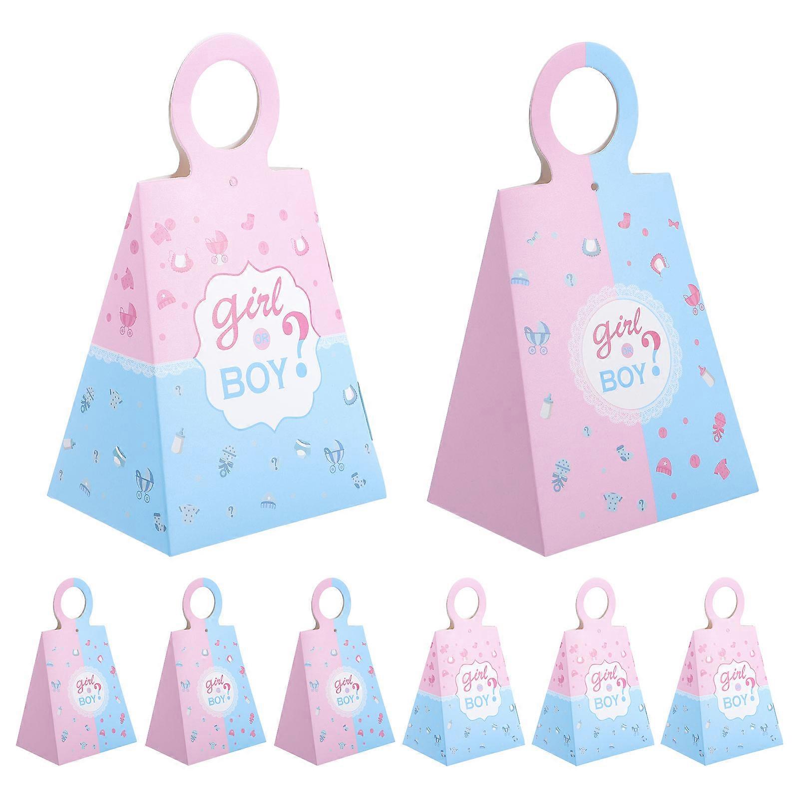 24pcs Gender Reveal Candy Boxes, Festive Party Treat Containers for Showers & Celebrations, Lightweight Storage Boxes for Sweets & Snacks