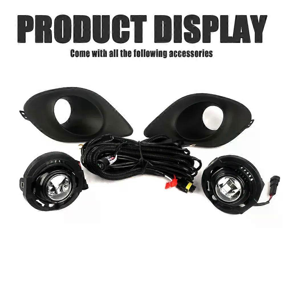 unique Front Bumper Fog Lamp Upgrade Kit FOR Dodge Charger 2017 2018 2019 Version Additional Foglight Set Switch + Wiring
