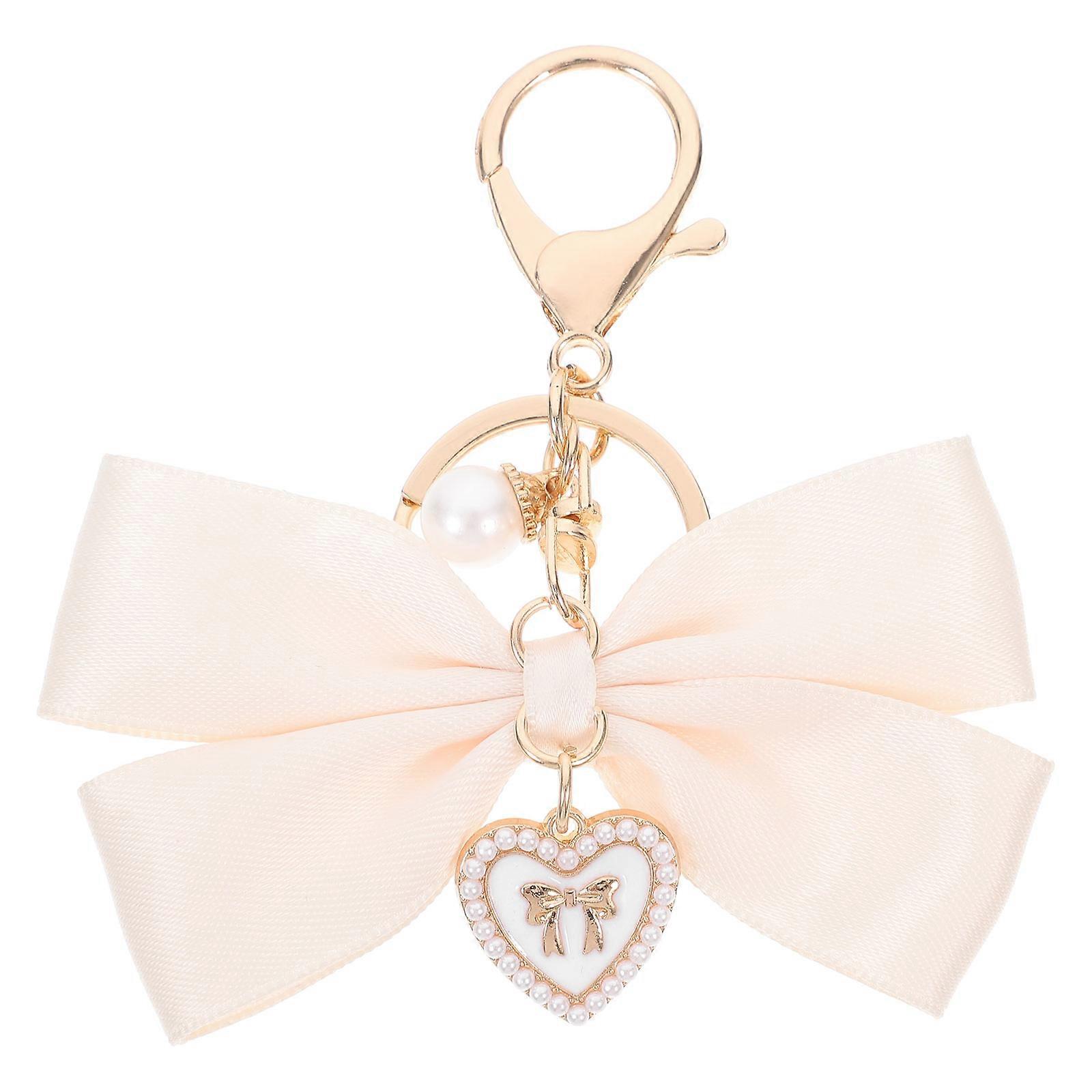 Lovely Bows Key Chain Pendant Minimalist Design Bow Shape Keychain for Various Occasions 1Pack