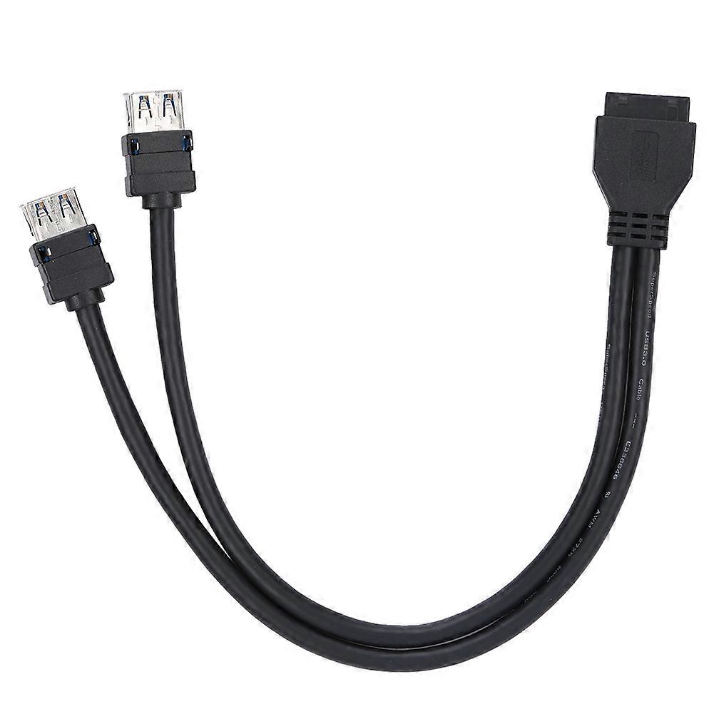 USB 3.0 19/20 Pin Motherboard Front Panel Mount Cable with Fixed Feet (0.3m)