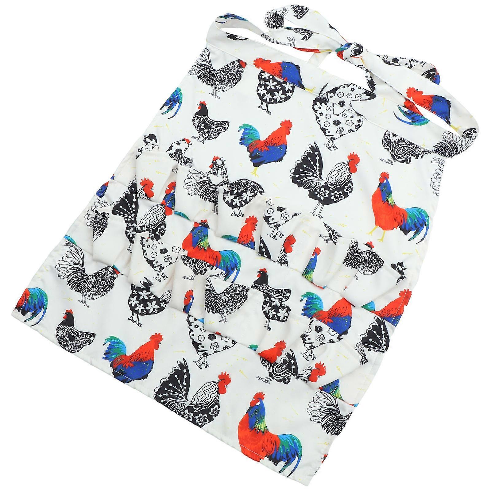 Harvest Apron For Garden Egg Collecting Apron Multi 48.00X40.00X0.30CM Hands-Free Operation Safe Egg Storage 1Set