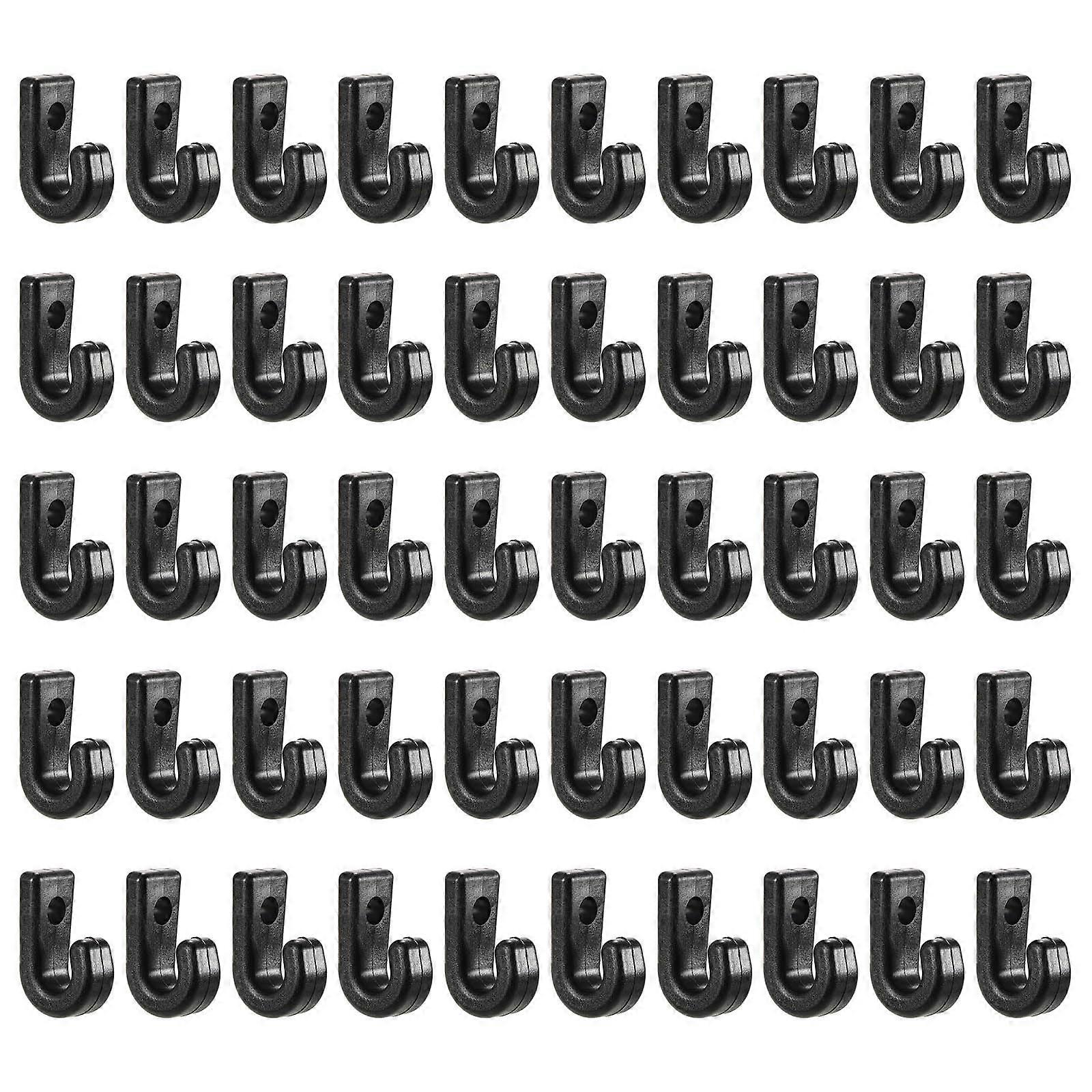 50pcs Kayak Hooks Bungee Cord Hooks for Boats, Heavy-Duty Portable Tie Down Clips for Canoe Repairs, Easy to Use