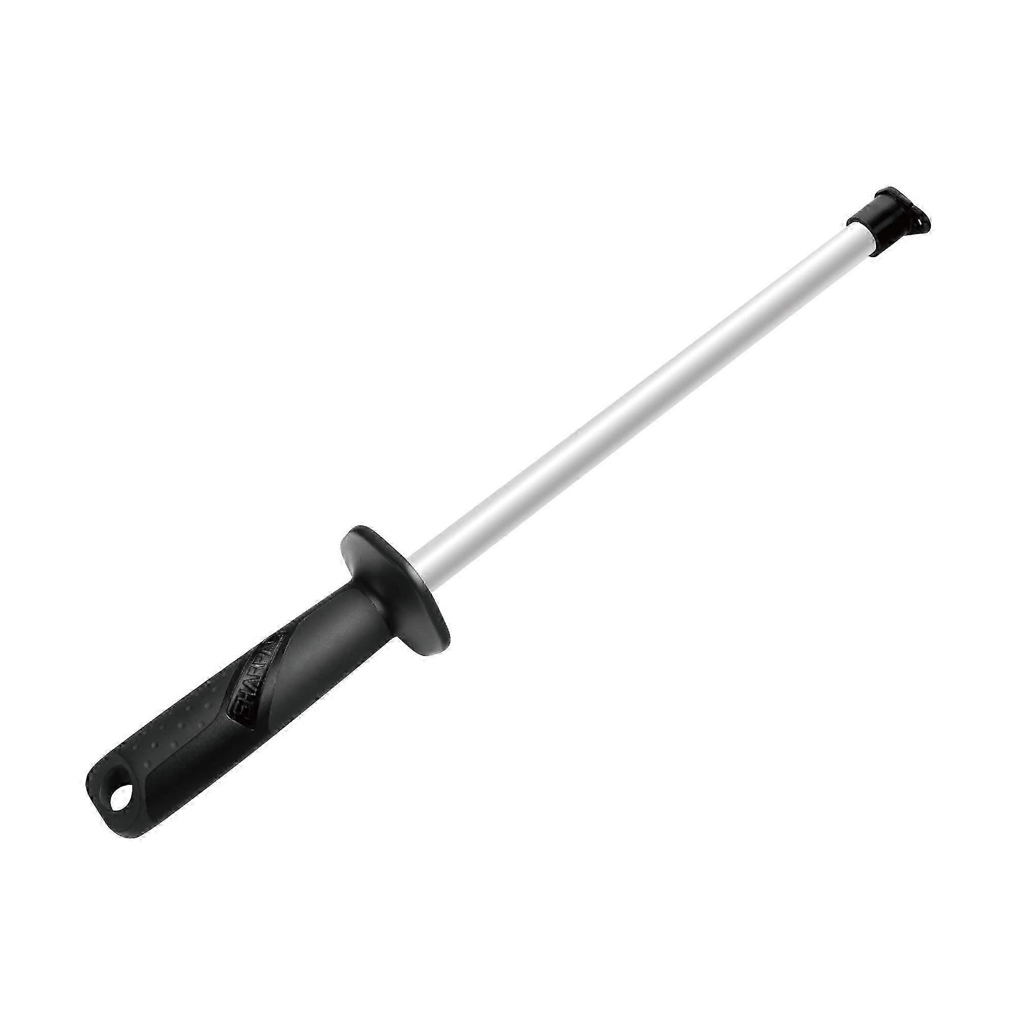 Professional Ceramic Sharpening Fine Honing Rod Steel Kitchen Knife Sharpener Stick with Anti-Breaking Cap Loop