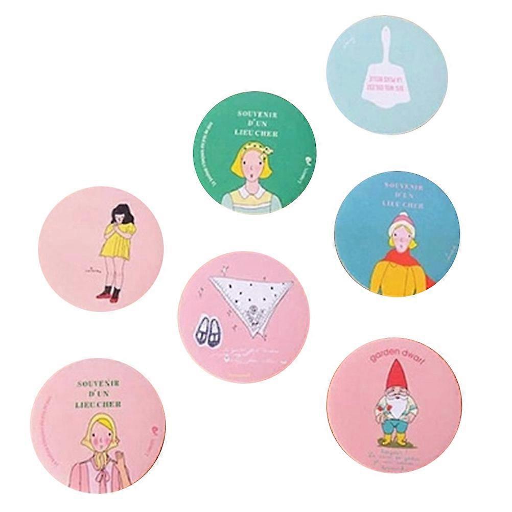 Makeup Compact Mirror Mini Round Portable Cosmetic Usage Outdoor Activities 12Pcs