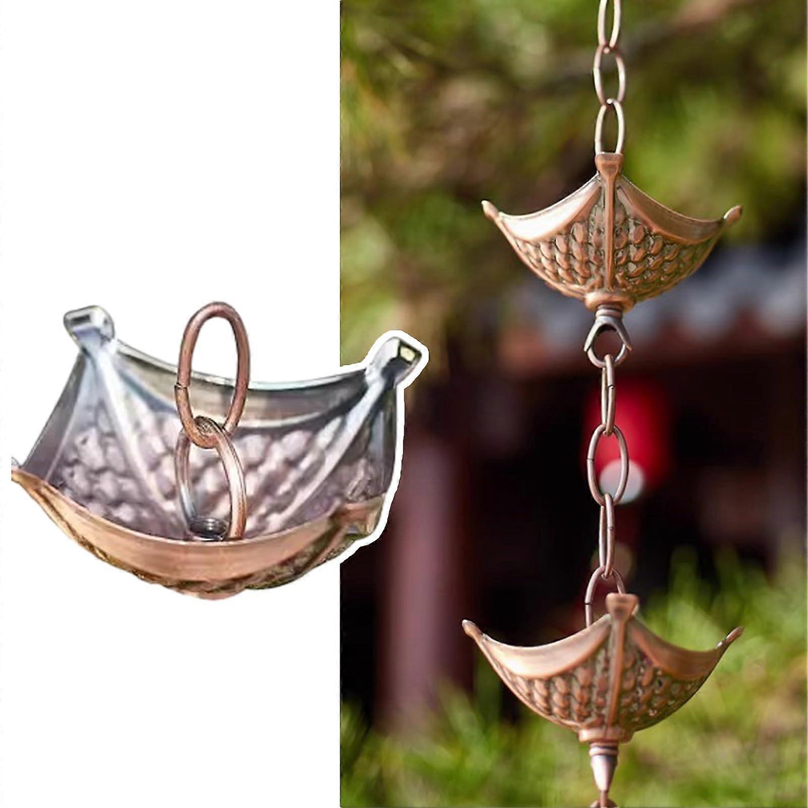 Rain chain, garden water chain catcher, Japanese rain chains (100cm)