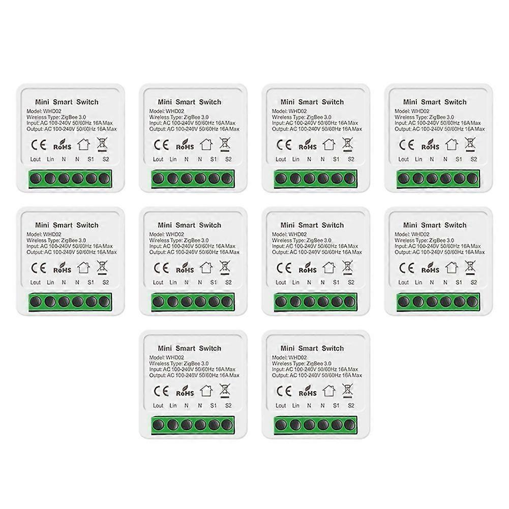 10PCS 16A Wifi Smart Switch Switch Module 2 Way Control Work with Tuya Smart Life Home Switch