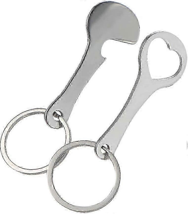 Stainless Steel Decorative Key Hooks with Key Rings and Coin Holders for DIY Projects (1 pair silver)