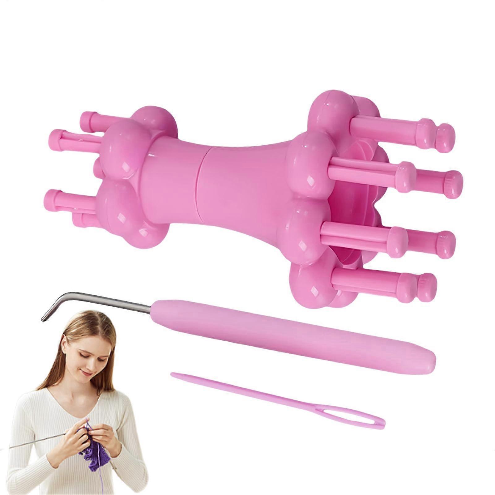 Seilflechtgerät Portable Braiding Machine and Tool for Beginners, Handmade Yarn Winder for Women and Girls