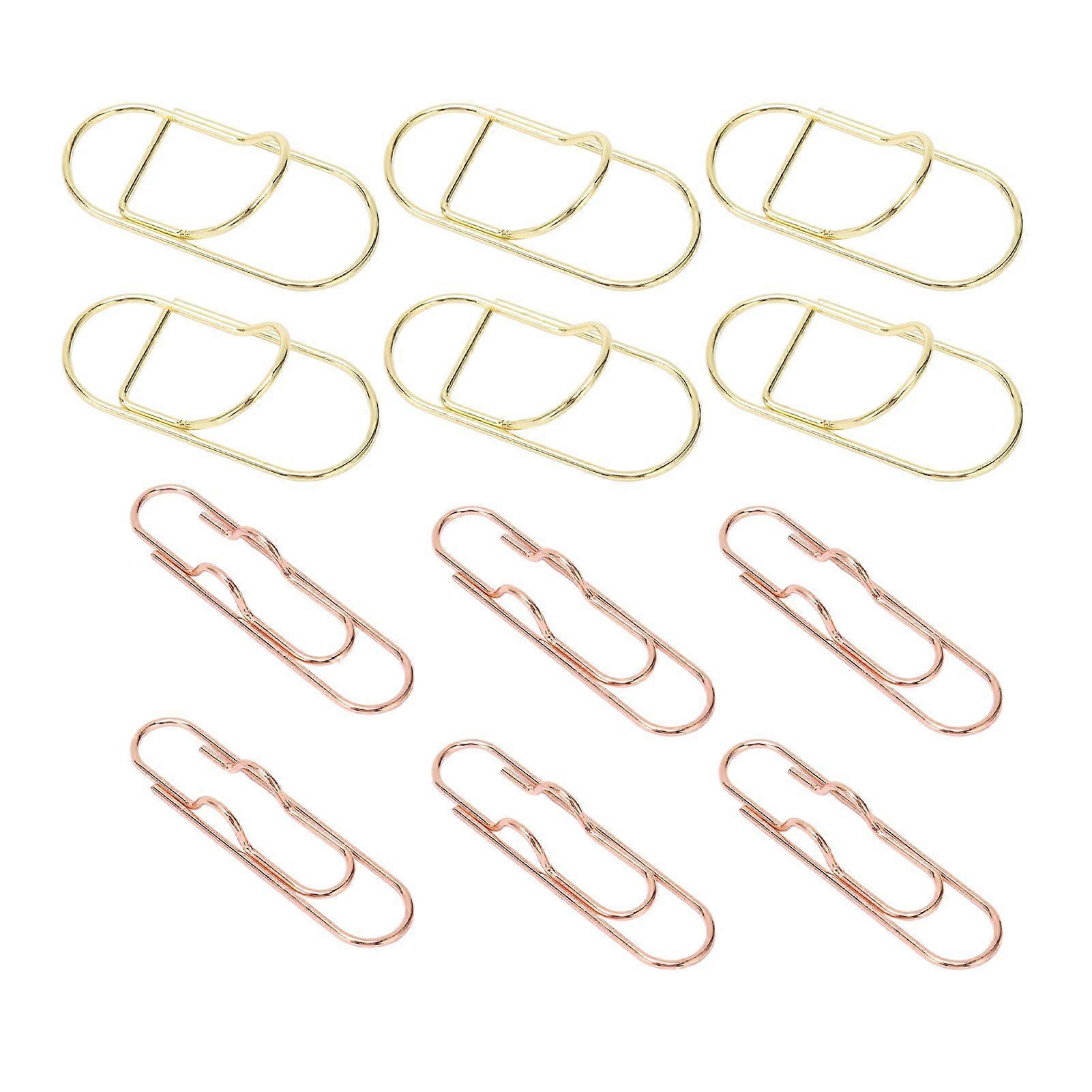 2025 Latest Model  12pcs Metal Pen Clips Strong Clamping Force Plating Process