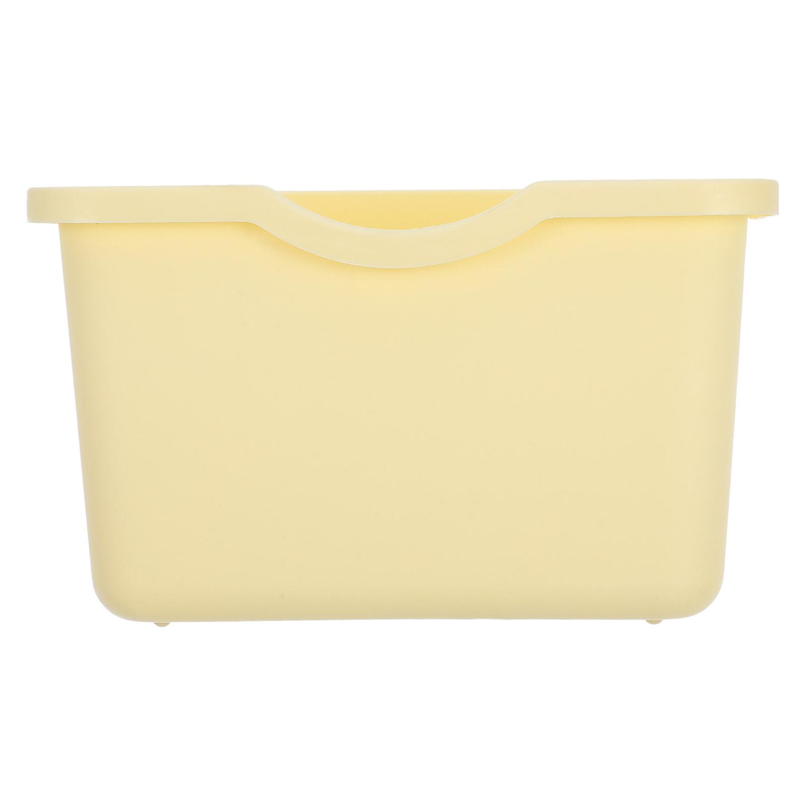 Space Saving Indoor Compost Bin with Smart Sensor Automatic Opening, Hanging Small Trash Can for Kitchen or Under Sink Storage, Light Yellow Waste