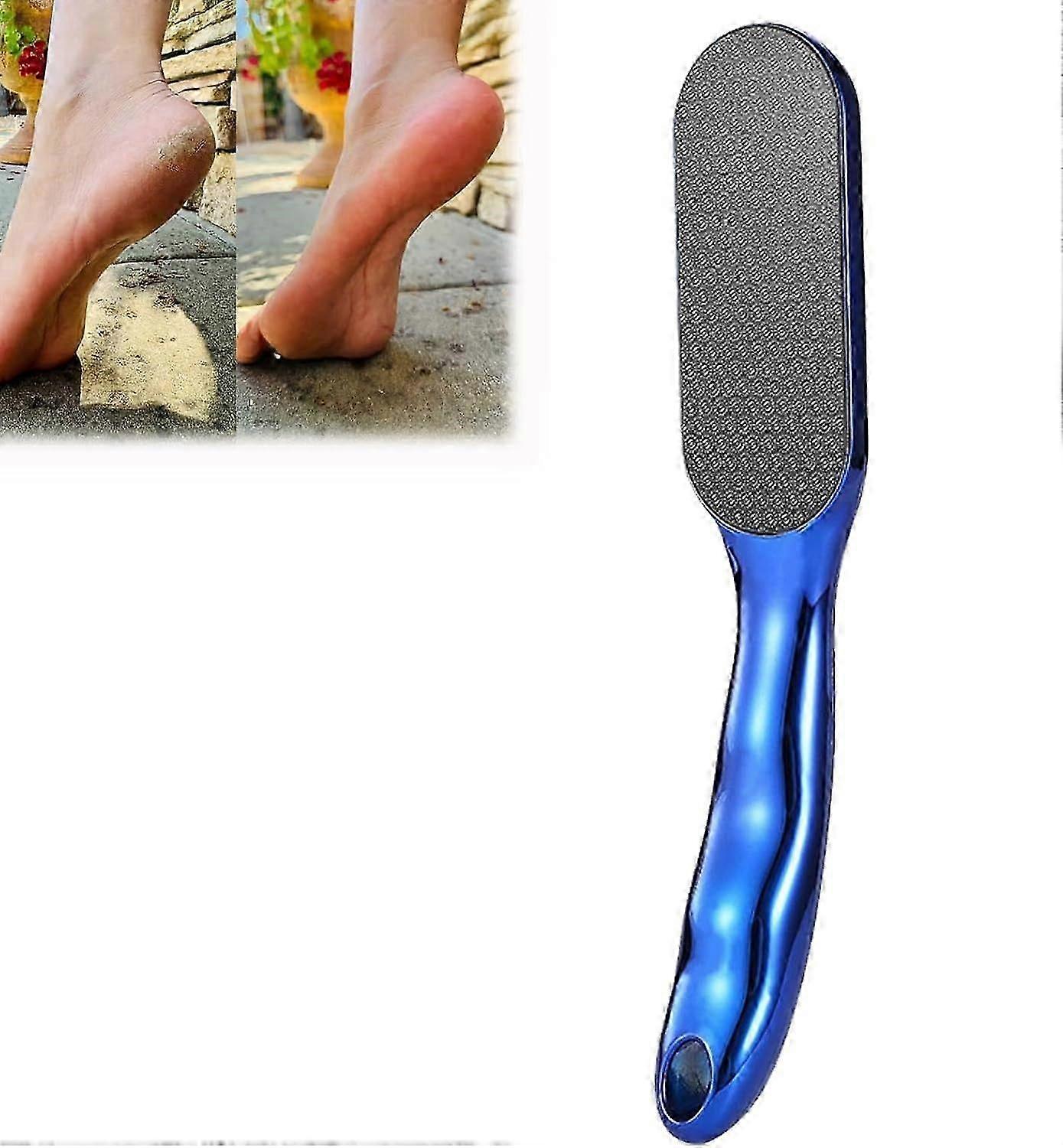 Lima de pé de grão de veias, Lima de pé de grão de veias, Lima de pé de vidro nano com cabo ergonômico antiderrapante, Ferramentas profissionais de cuidados com os pés, Lima de pé de vidro nano C