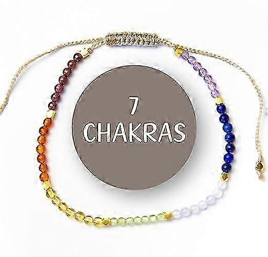 Visit the BALIPURA StoreHandcrafted 7 Chakras Healing Crystal Bracelets for Women - Elegant Beaded Bracelets - Perfect for Friendship and Healing - 2m