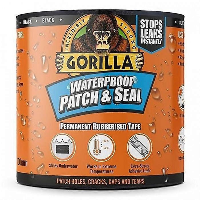 شريط لاصق Gorilla المقاوم للماء والمانع للتسرب أسود 100 مم × 3 م
