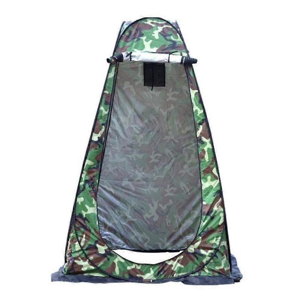Portable Privacy Shower Tent for Camping and Toilet Use, Outdoor Dressing and Changing, Camouflage, Model E6C6