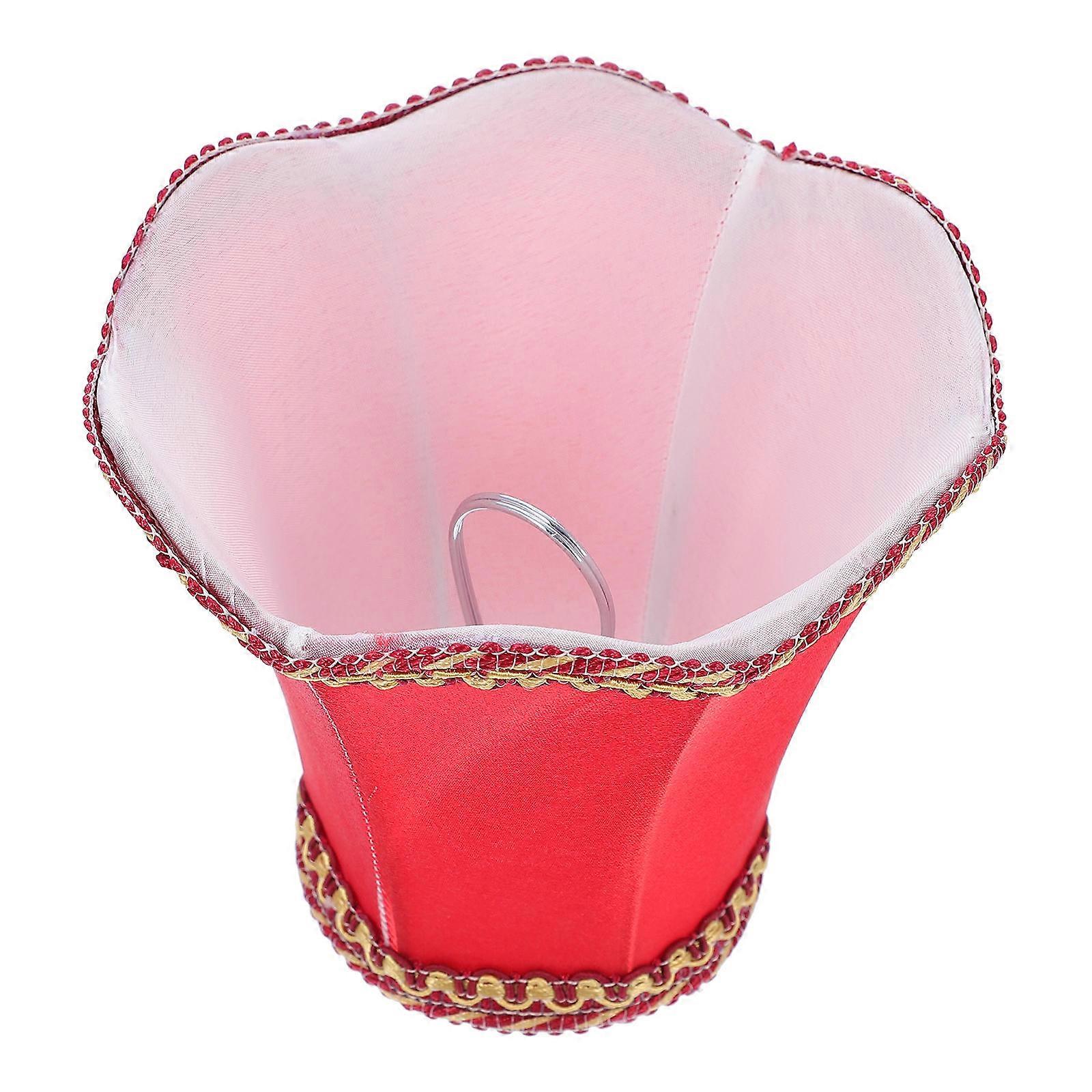 Home Ceiling Light Accessory Cloth Lampshade with Wave Bottom Shape .00X13.00X12.00CM Durable and 1Pc