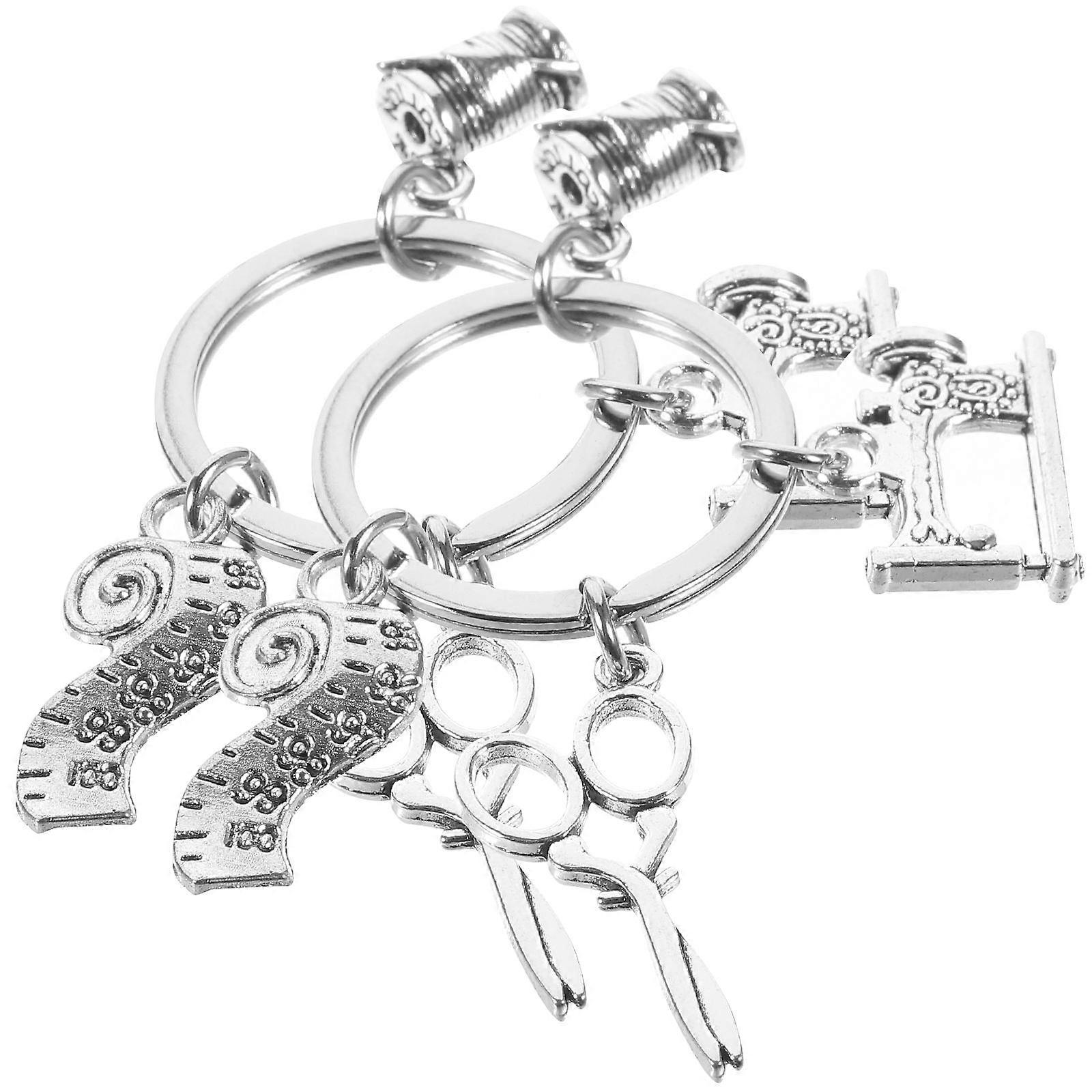 Keyring With Clip Key Chain Accessories Organizing Keys Birthday 2Pcs