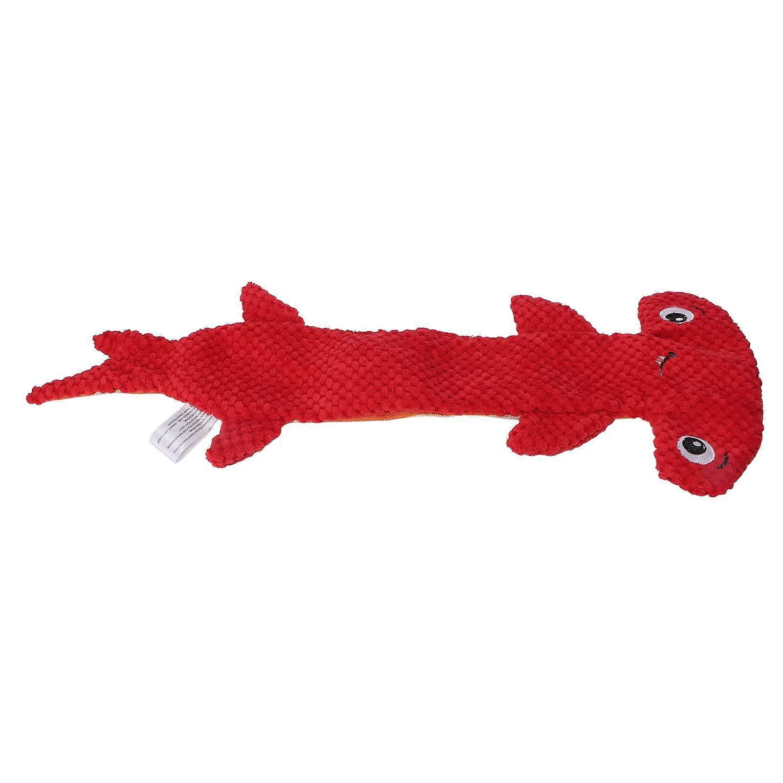 No stuffing dog toy, crinkle dog toy for small medium dogs for aggressive chewing puppies pet chew toy plush cute animals puppy toy (Red)