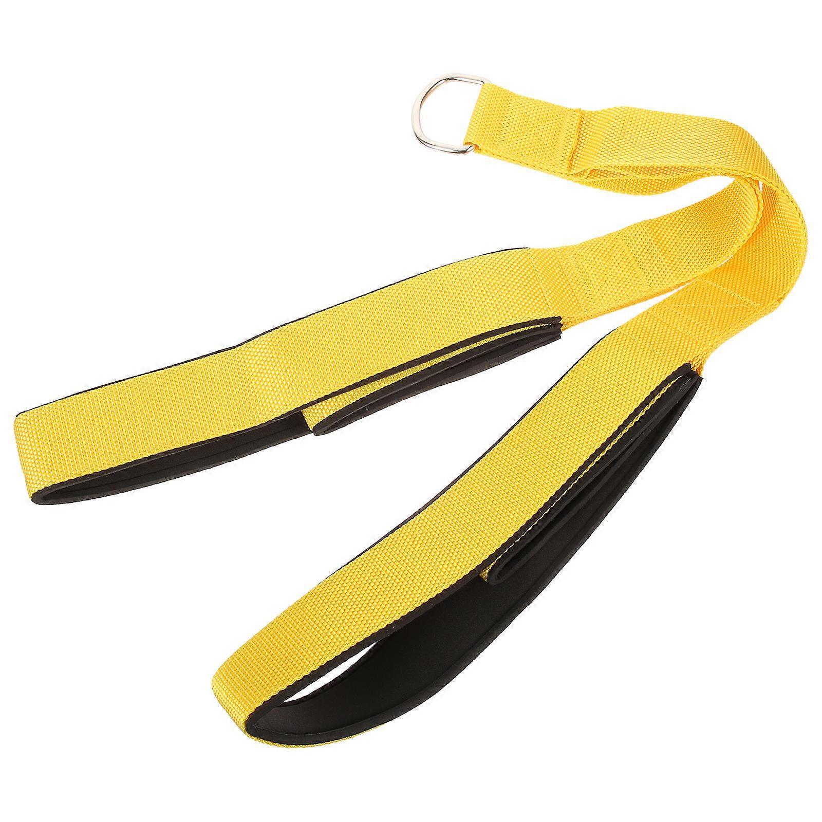 Tricep Rope Head Fitness Accessory for Biceps and Triceps Training, Home Gym Pull Down Equipment with Yellow Matte Bag Grip for Enhanced Performance