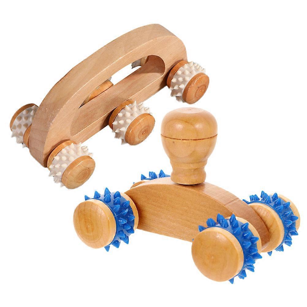 Muscle Rollers Wooden Body Massager Release For Vacation 2Set