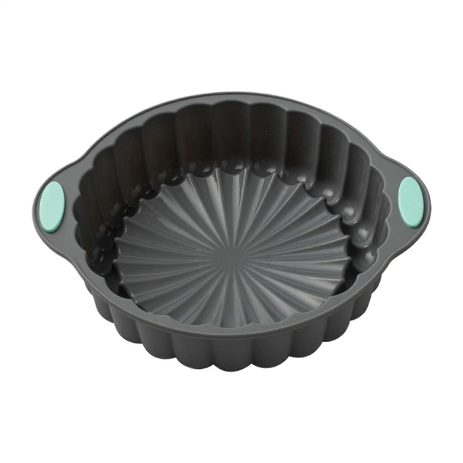 Silicone Cake Molds: Round Sunflower Shape, Large, Non-Stick, Reusable Flower Form Bake Pan For Brownies & Cupcakes