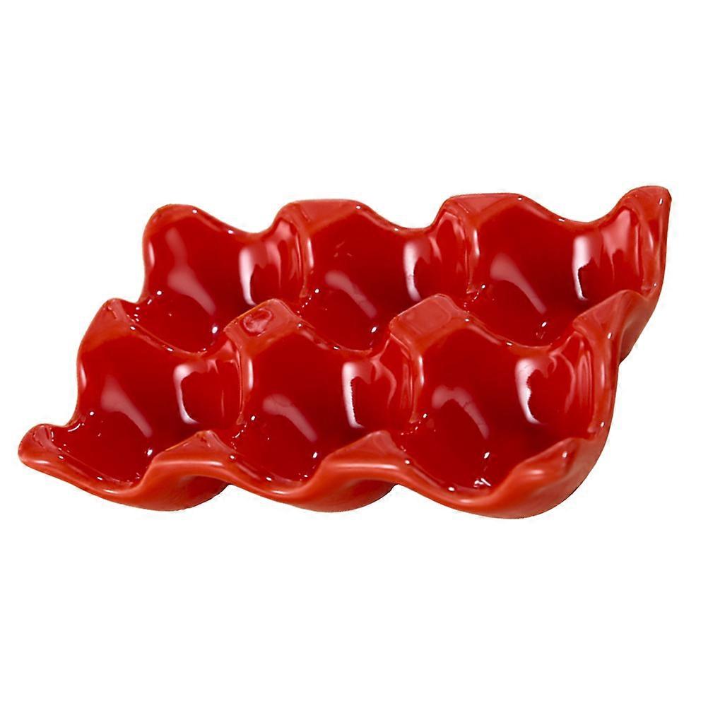 Egg Tray Decorative Dispenser for Refrigerator Storage Countertop Serving Stylish Design