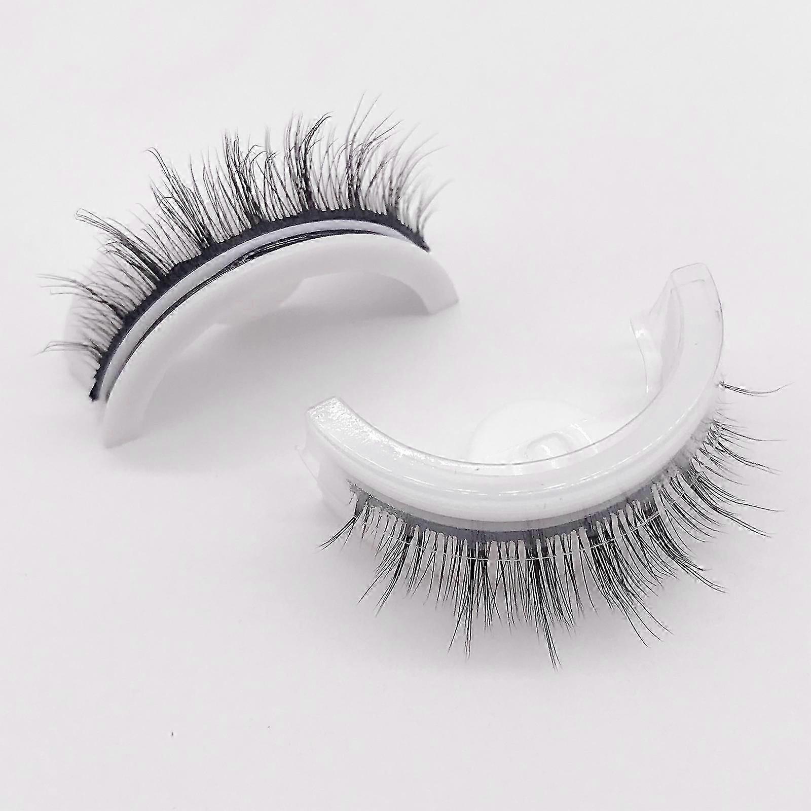 Reusable Adhesive Eyelashes, False Lashes 3d Self Adhesive False Eyelash Easy To Put On Natural Fake Eyelashes
