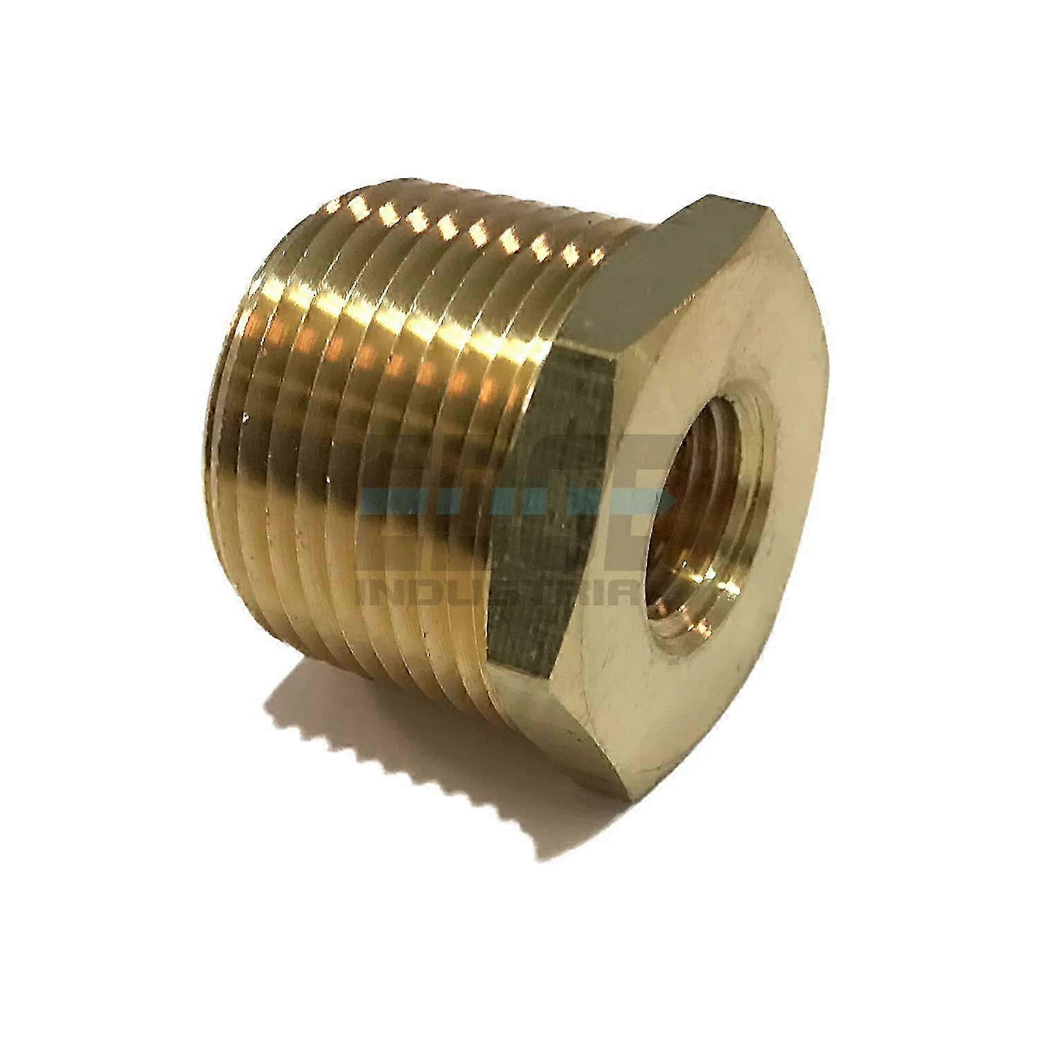 Brass HEX Bushing REDUCING NPT Threads Pipe Fitting Suitable for Various Applications 3/4 Male X 1/4 Female