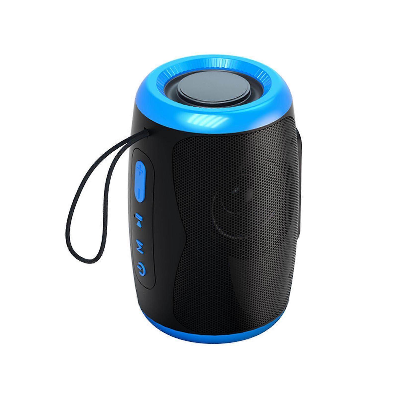 Portable Bluetooth Speaker For One-Click Radio Connection, Waterproof And Sweatproof, ABS Plastic, Outdoor Use, Blue