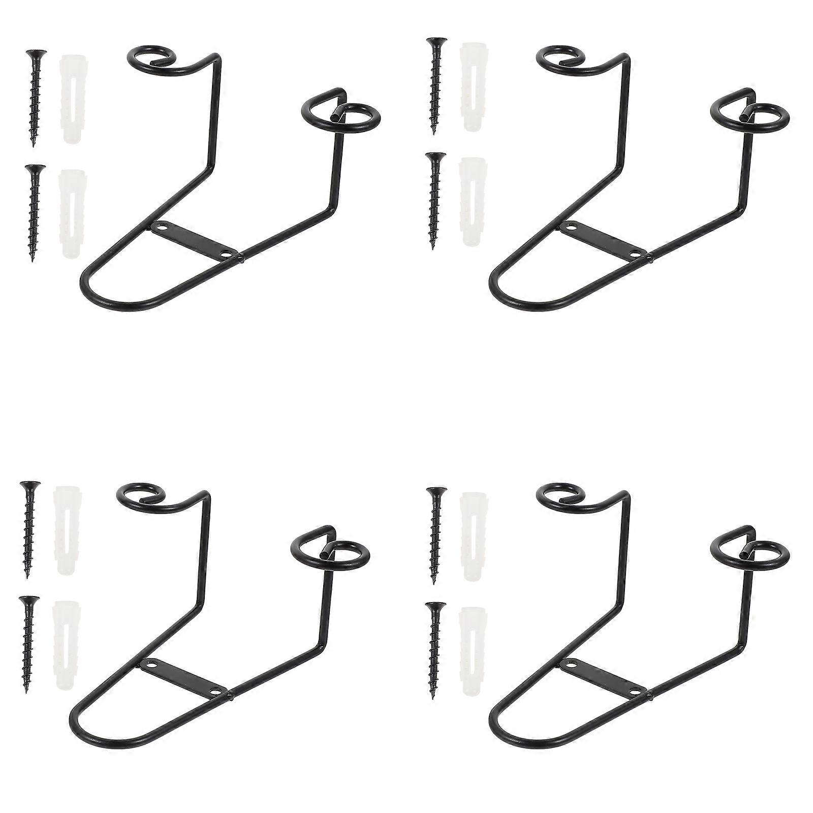 4pcs Iron Plate Display Rack for Home Decor, Artwork, Trays, and Tableware Multipurpose Display Stand for Kitchen, Study, or Gallery Use