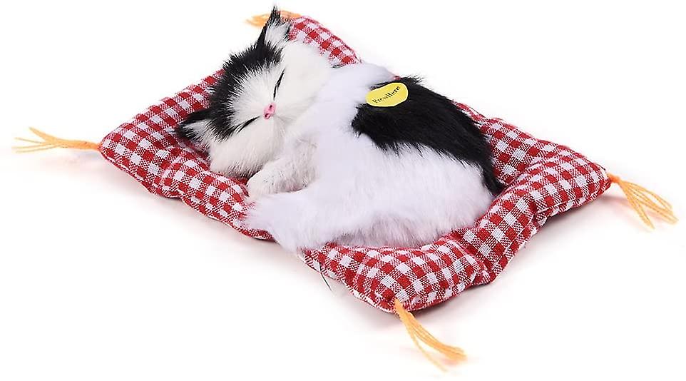 Adorable Sleeping Cat With Soft Mat Bed And Simulated Sound, Stuffed Plush Toys Most Popular