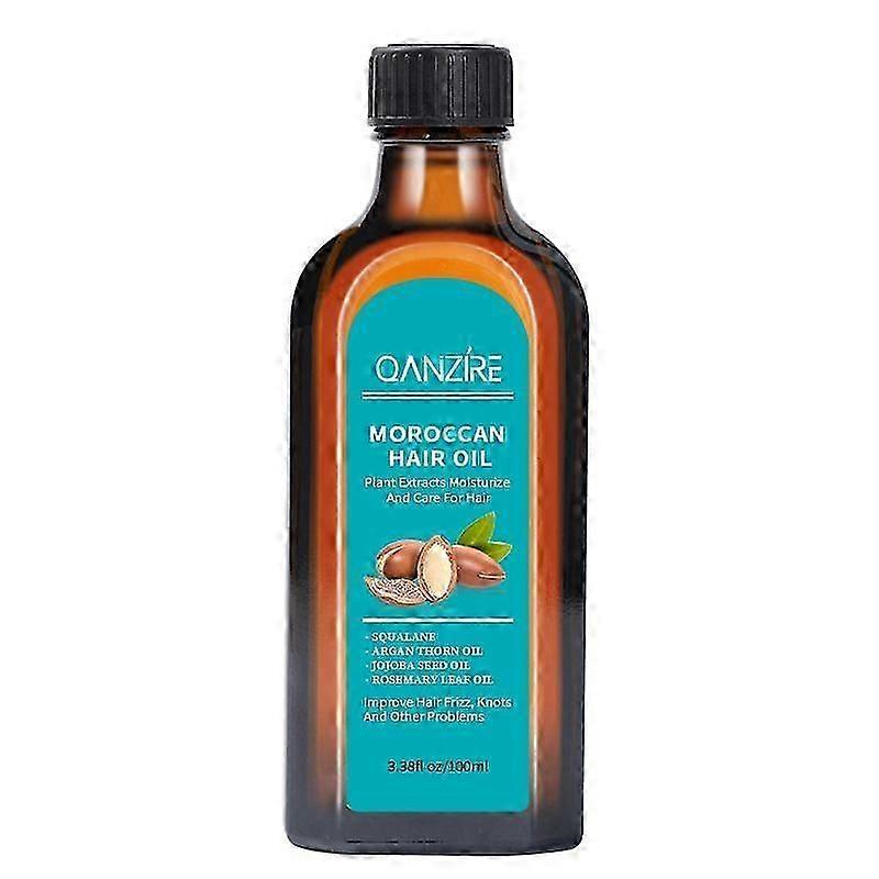 Huile capillaire de traitement à l'argan marocaine pour un soin et une réparation luxueux des cheveux, huile capillaire de traitement à l'argan extra forte nourrissante pour les pointes fourchues, cheveux crépus a