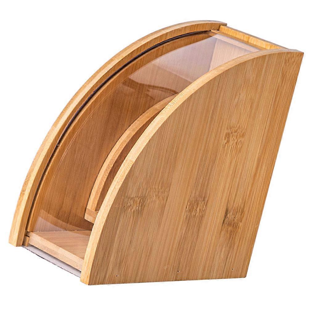 Coffee Fan Shaped Filter Holder Wooden Organizer For Coffee Lovers Practical Design Household 14.1X8.2X15.2CM Organization 1Pcs